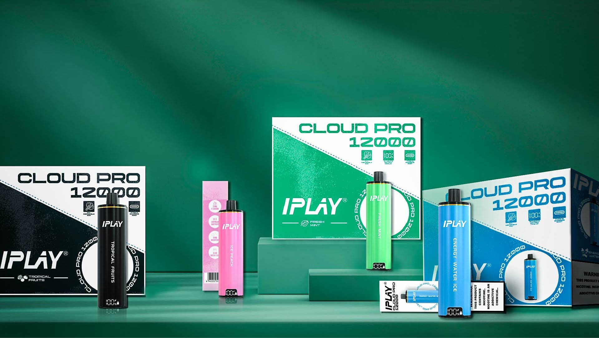 IPLAY CLOUD PRO 12000 DISPOSABLE VAPE - PACKAGE