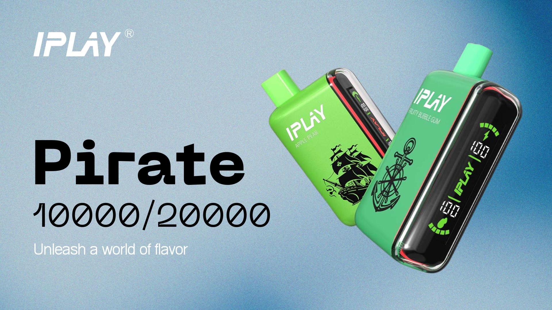 IPLAY Pirate 10000/20000: Dual Mesh Coil for Double the Flavor