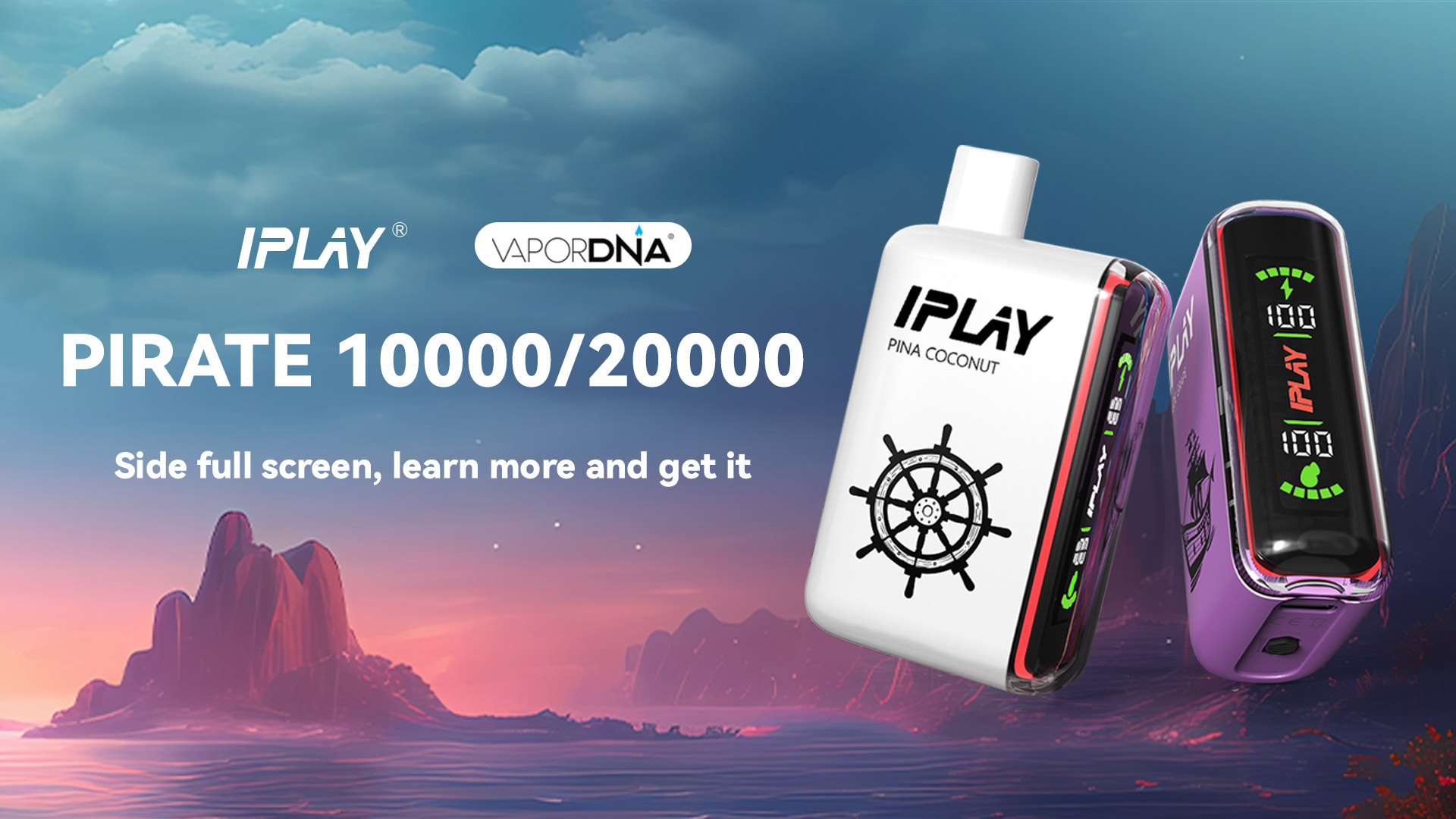 IPLAY Pirate 20000 Puffs Disposable Vape: Long-Lasting Performance in a Compact Design